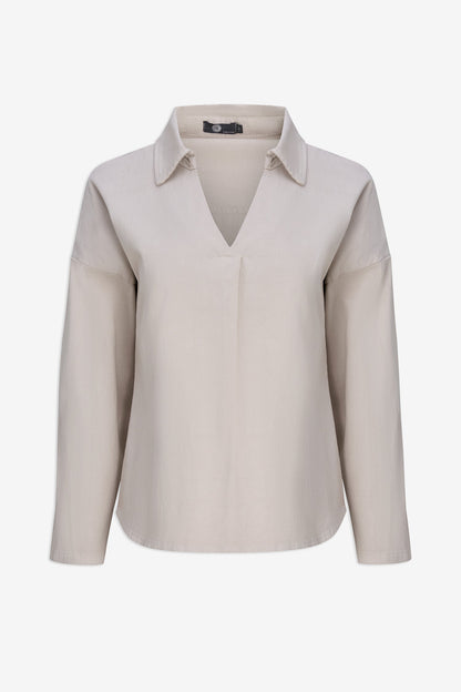 Women's Collared V-Neck Tunic
