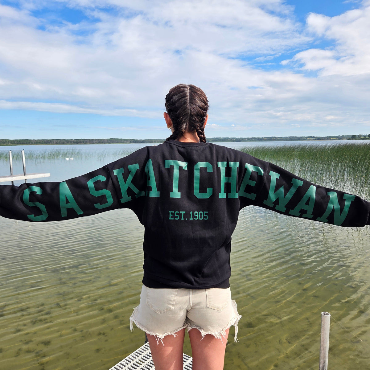 Saskatchewan Back Unisex Crewneck