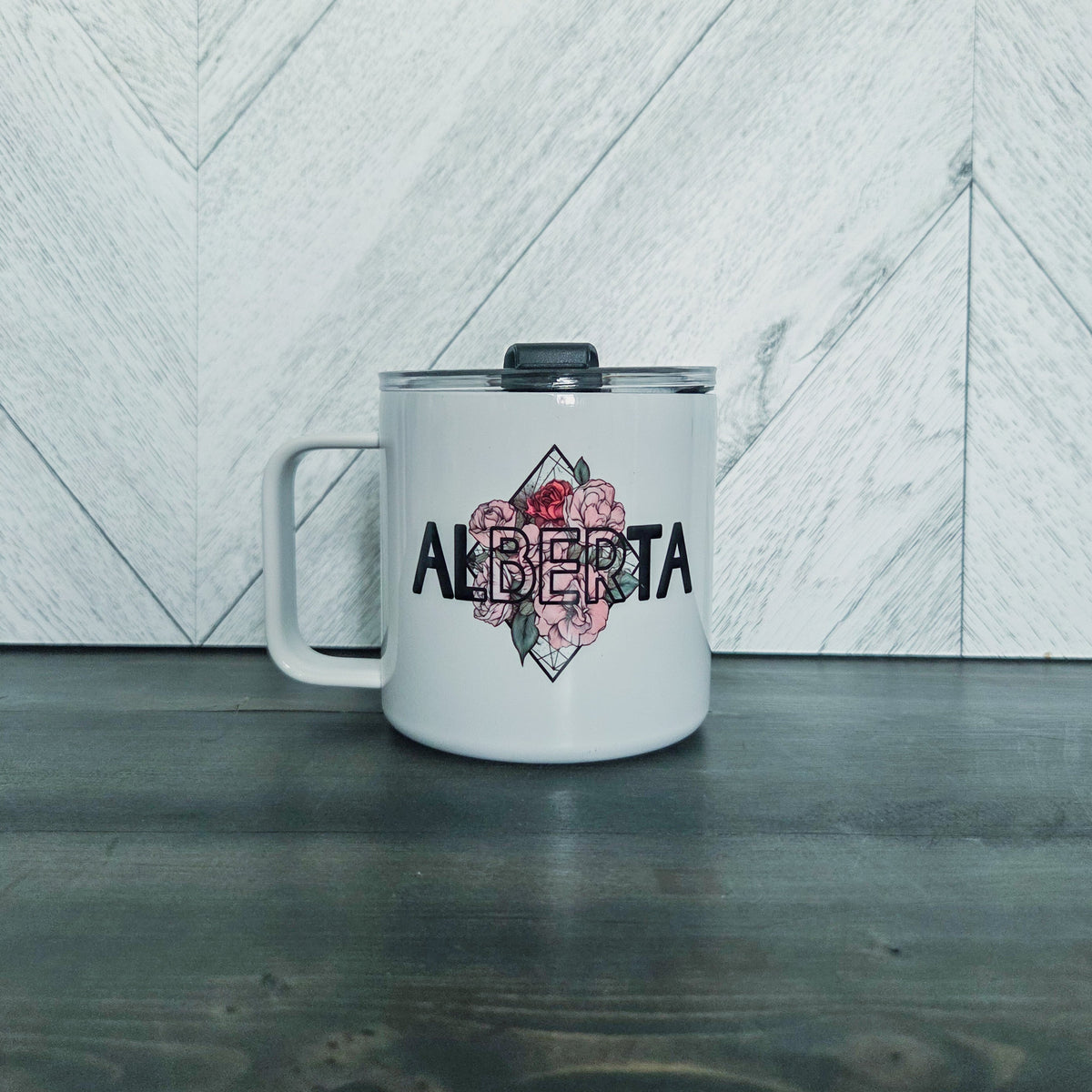 Alberta Diamond Stainless Steel 17oz Coffee Mug