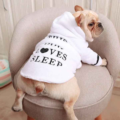 This Dog Loves to Sleep Robe