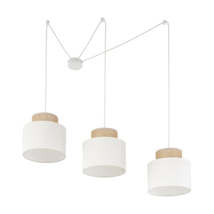 DUO White Adjustable 3-Light Pendant for Dining Table & Kitchen Island - AURABAGS SHOP