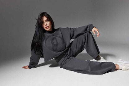Terry Wide-Leg Pants