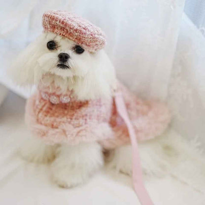 Missy Baby Tweed Dog Set | Classic Coordinated Dog Outfit