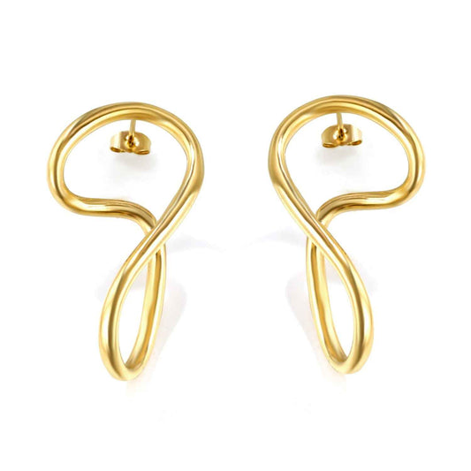 Chic Curved Hoop Earrings