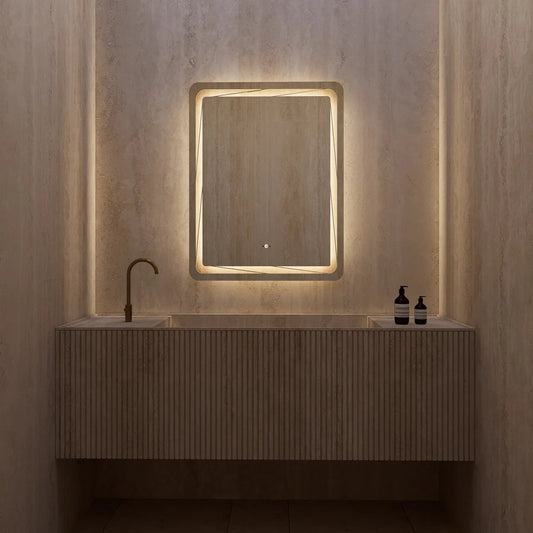 28"x36" / 32"x38" LED Bathroom Mirror, Anti-Fog, CRI 90+, Dimmable