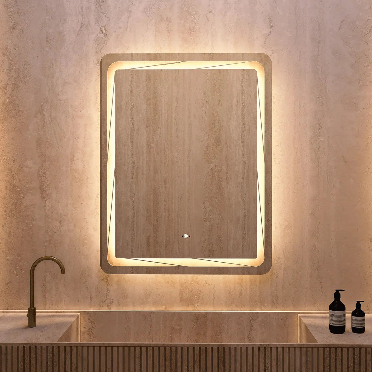 28"x36" / 32"x38" LED Bathroom Mirror, Anti-Fog, CRI 90+, Dimmable