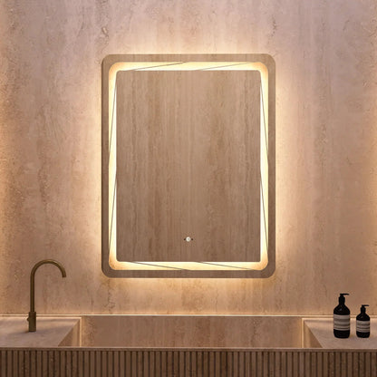 28"x36" / 32"x38" LED Bathroom Mirror, Anti-Fog, CRI 90+, Dimmable