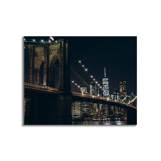 Cities Skyline-NYC Bridge-Leinwand-Wanddeko