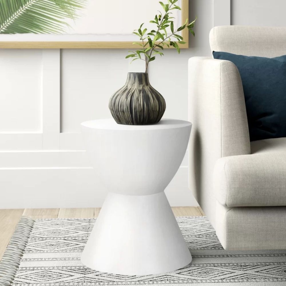 Roger Beton Terrazzo Beistelltisch Mid-Century