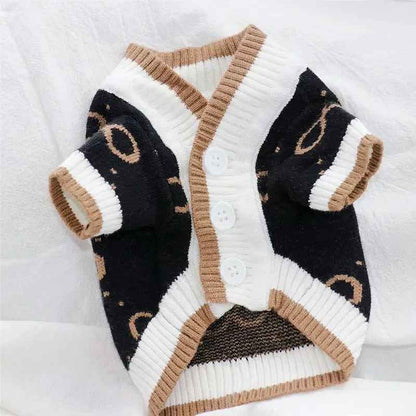 Pucci Dog Sweater – Luxury Knit Outfit for Dogs