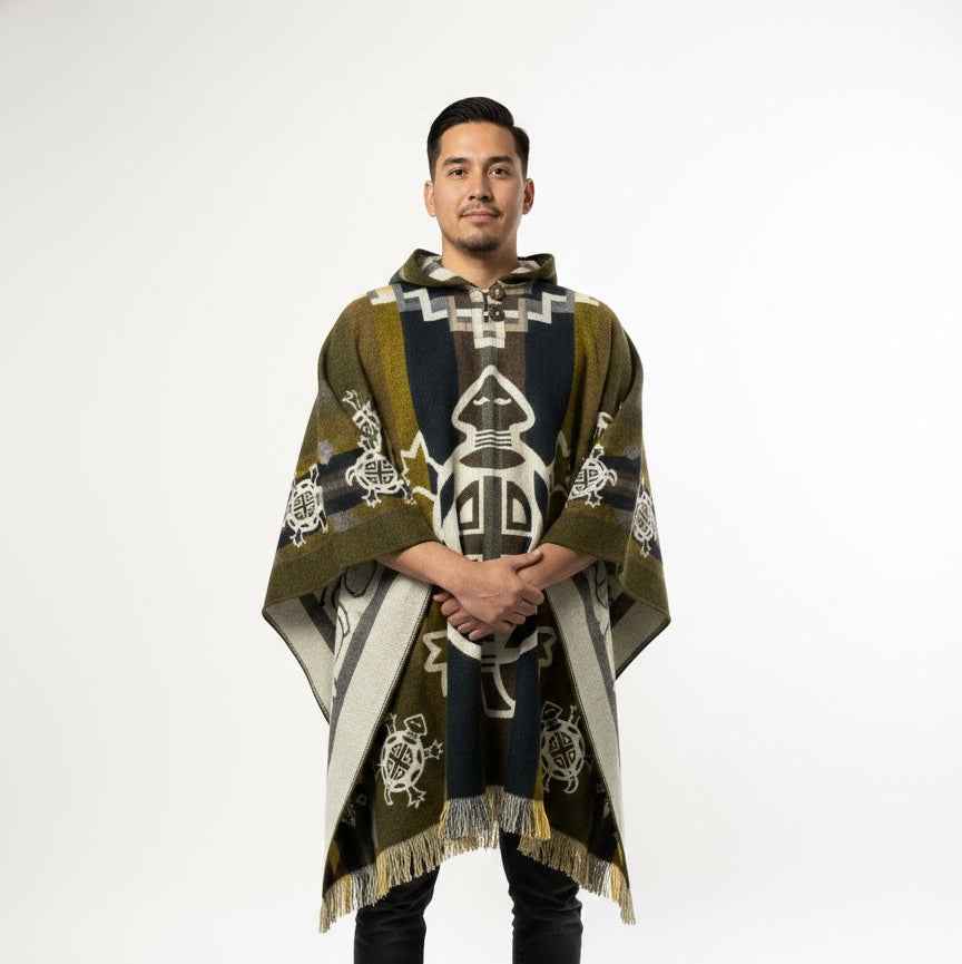 Turtle HandMade Wool Poncho