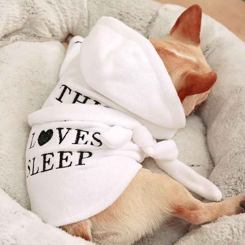 This Dog Loves to Sleep Robe
