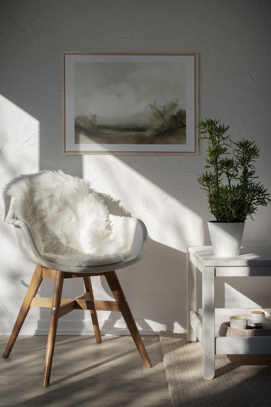 Misty morning, Oeuvre sur toile étiré