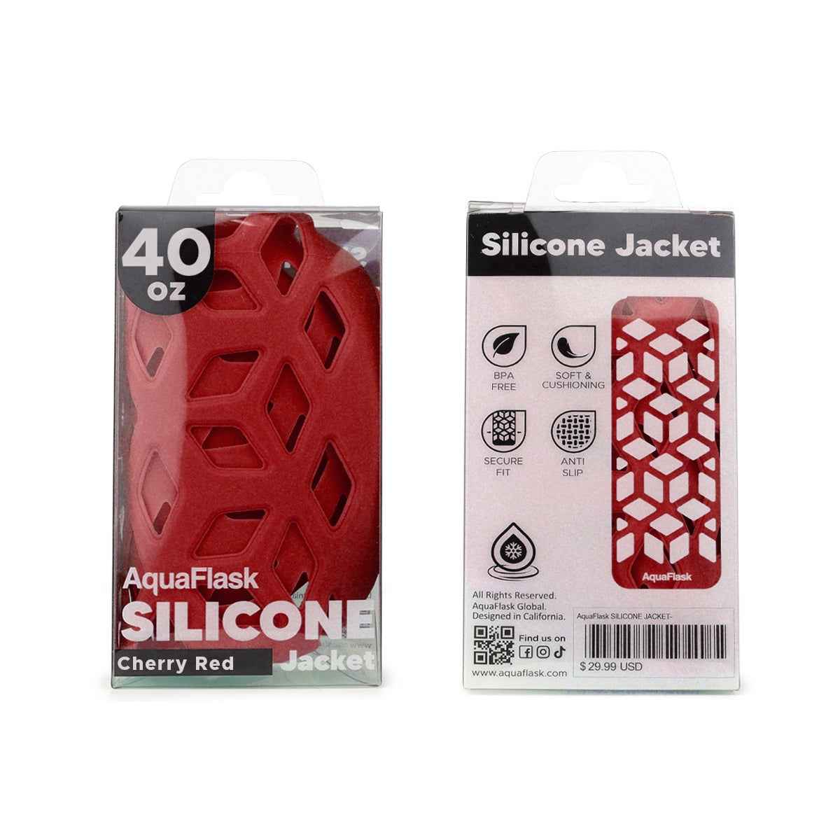 AquaFlask 40oz Silicone Sleeve – Durable, Non-Slip & Stylish Bottle Protector
