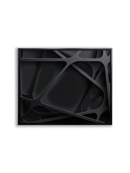 Wall Art-3 D Black-Canvas Printed-Artwork