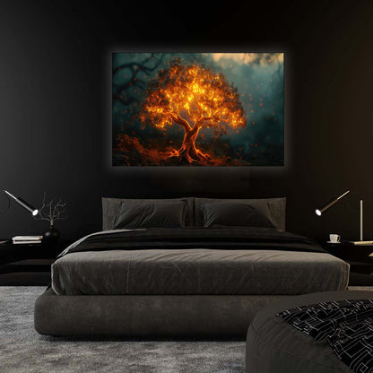 Wall Art Tree of Light 48" x 36"