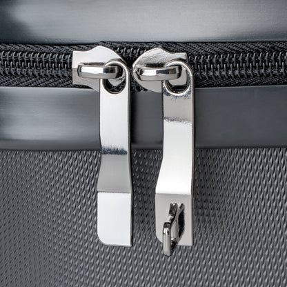 Colorful Geometric Carry-On Suitcase — Modern Abstract Travel Luggage