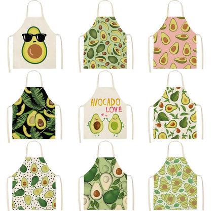 Cotton and linen apron