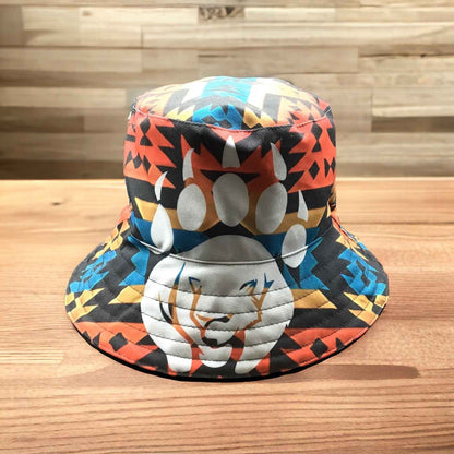 Red Bear Paw Trail Native Style Bucket Hat