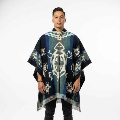 Turtle HandMade Wool Poncho