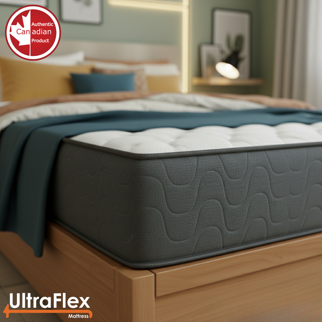 UltraFlex® HERCULES Firm Orthopedic Mattress – Cooling Gel, High-Density Soy Foam, Spinal Care | CertiPUR-US® | Made in Canada