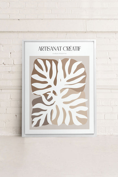 ARTISANAT CRÉATIF, Oeuvre sur toile étirée