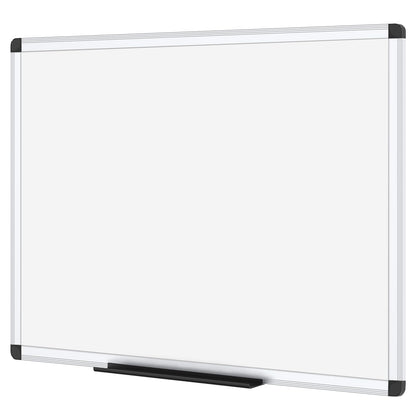 VIZ-PRO Magnetic White Board, Dry Erase Board 24 X 18 Inches, Whiteboard with Silver Aluminium Frame 🍁 All In One Marketplace Canada