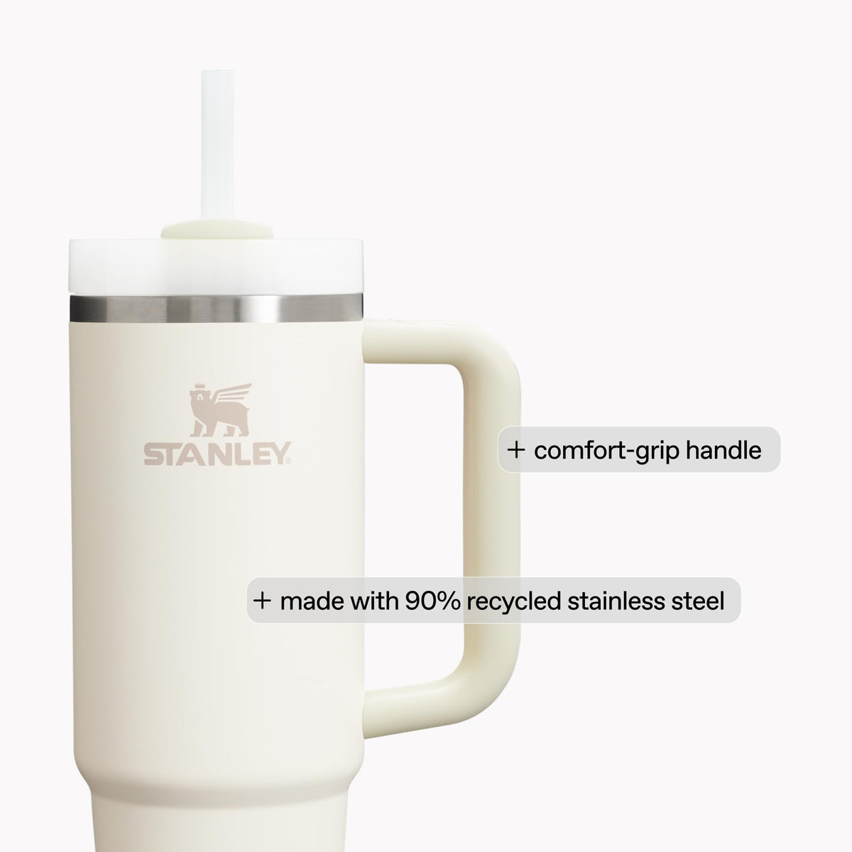 STANLEY Quencher H2.0 Tumbler with Handle and Straw 40 oz | Flowstate 3-Position Lid | Cup Holder Compatible for Travel | Insulated Stainless Steel Cup | BPA-Free | Hydrangea 🍁 All In One Marketplace Canada