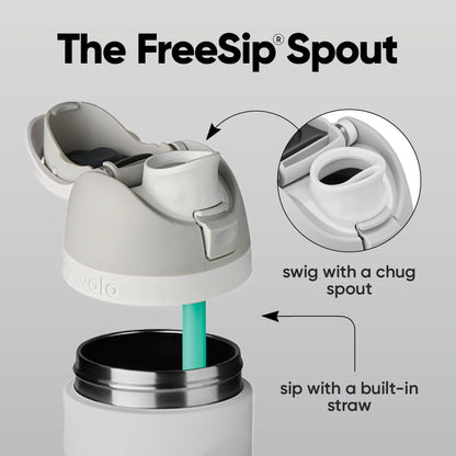 Owala FreeSip Insulated Stainless Steel Water Bottle with Straw, BPA-Free Sports Water Bottle, Great for Travel, 32 Oz, Shy Marshmallow 🍁 All In One Marketplace Canada