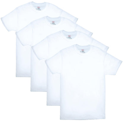 Hanes Mens ComfortSoft 4 Pack Cotton Crewneck T-Shirt. Undershirts, White, X-Large US 🍁 All In One Marketplace Canada