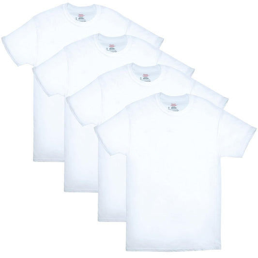 Hanes Mens ComfortSoft 4 Pack Cotton Crewneck T-Shirt. Undershirts, White, X-Large US 🍁 All In One Marketplace Canada