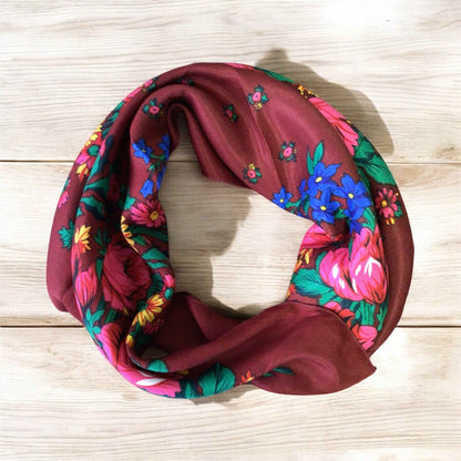 Burgundy Kookum Scarf