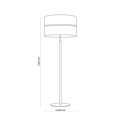 ECO Scandinavian Floor Lamp for Living Room, Bedroom & Reading Corner