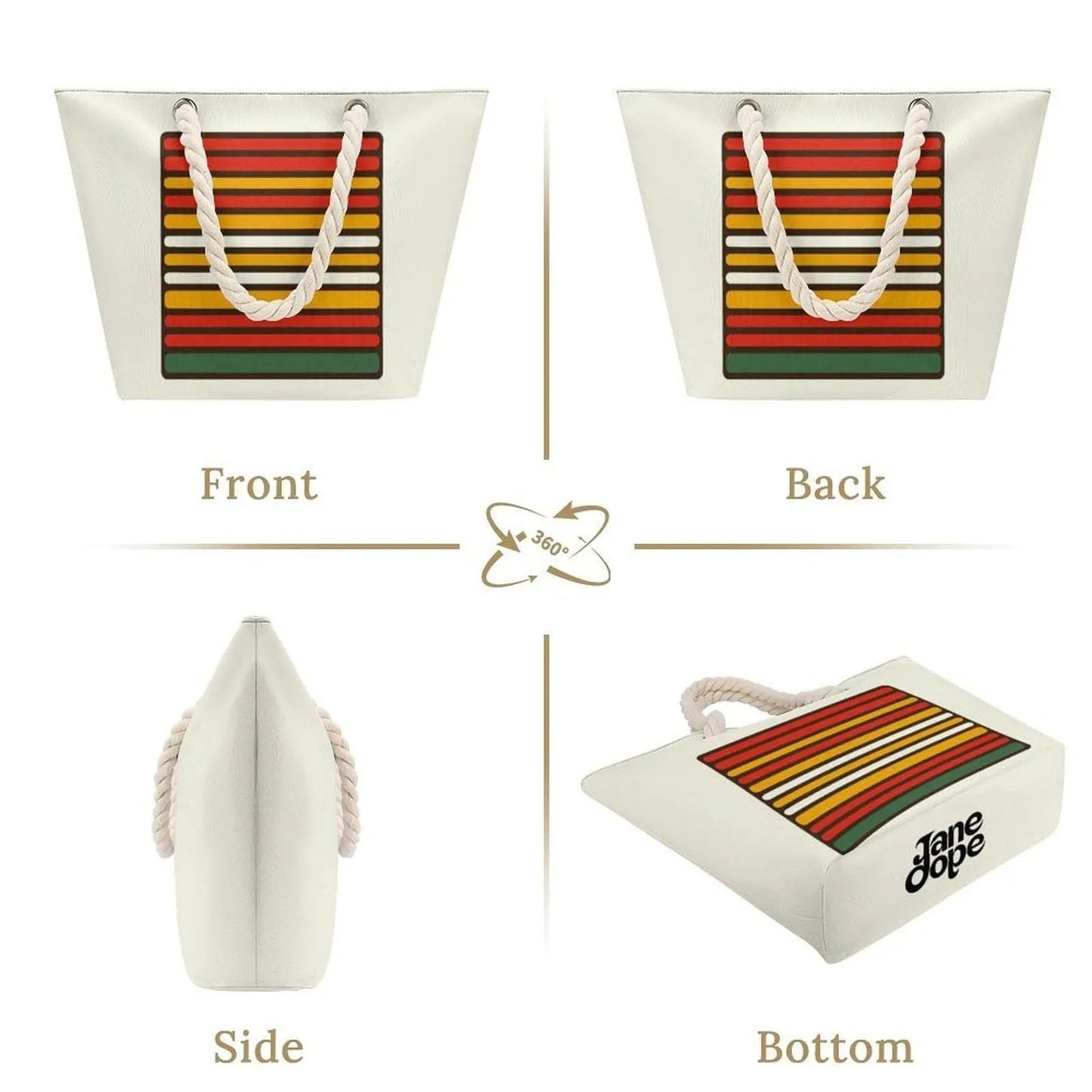 56 HOPE Hemp Rope Tote Bag