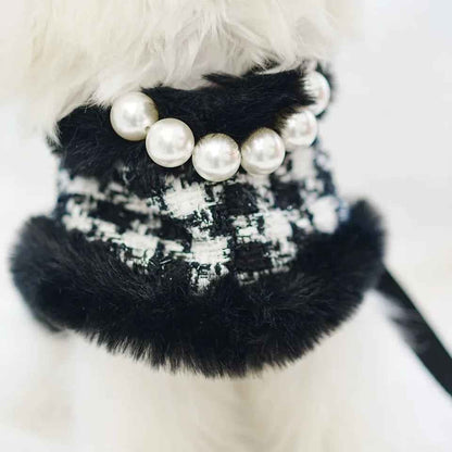 Grandmaster Tweed Dog Harness Set | Harness Hat and Leash Outfit