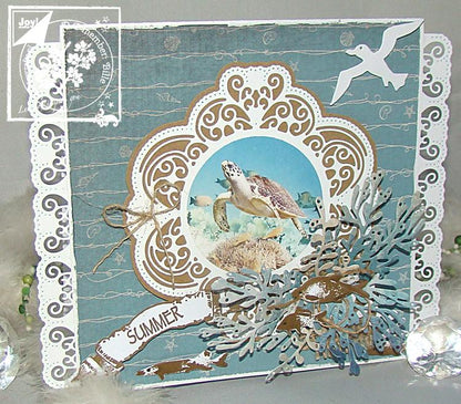 Joy Crafts Cut & Emboss Die - Border With Carving & Flowers