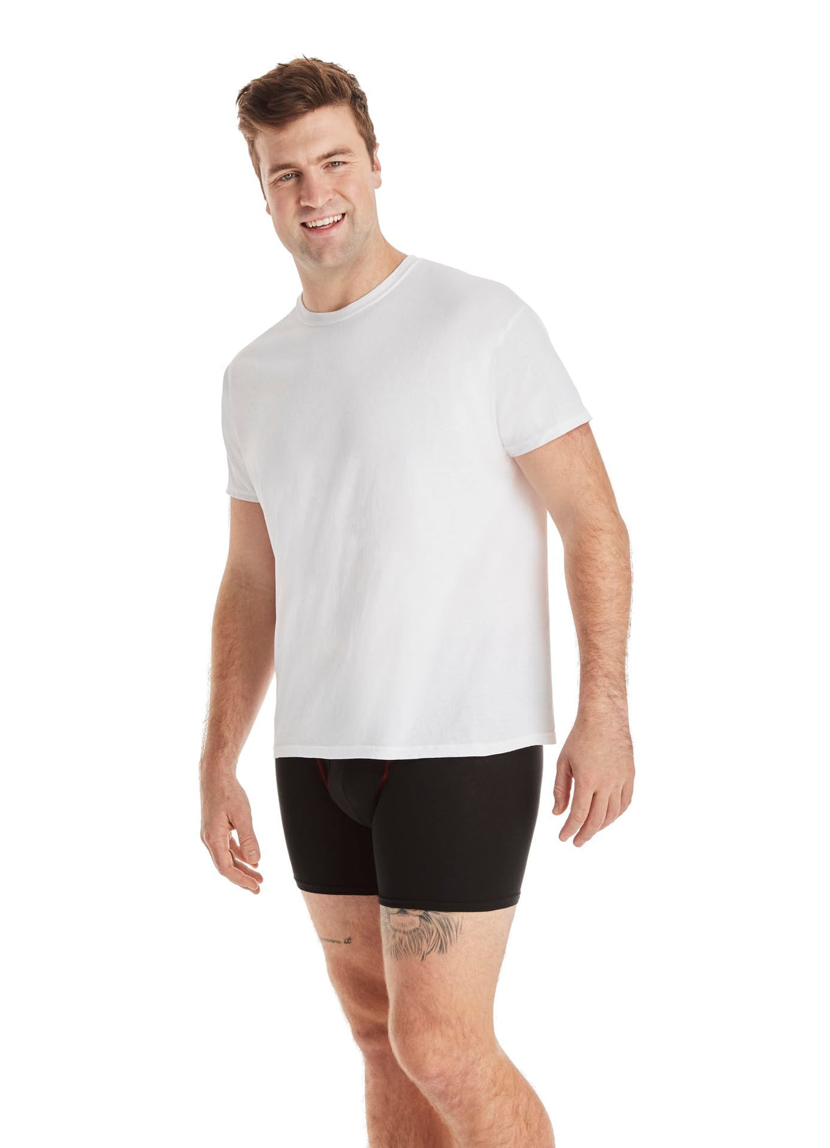 Hanes Men's ComfortSoft 4 Pack Cotton Crewneck T-Shirt, White, Large 🍁 All In One Marketplace Canada