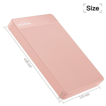 UnionSine 500GB Ultra Slim Portable External Hard Drive USB3.0 HDD Storage for PC,Mac, Desktop, Laptop, PS4, Xbox One, Xbox 360-Super Fast Transmission-HD-2510(Pink) 🍁 All In One Marketplace Canada