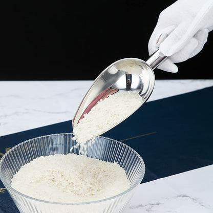 Berglander Stainless Steel Ice Scoop 6 OZ, Multipurpose Scoop for Ice Maker, Candy, Kitchen, Bar, Party, Wedding, Pet, Animal, Dog Food, Beach Shovel (Silver) 🍁 All In One Marketplace Canada