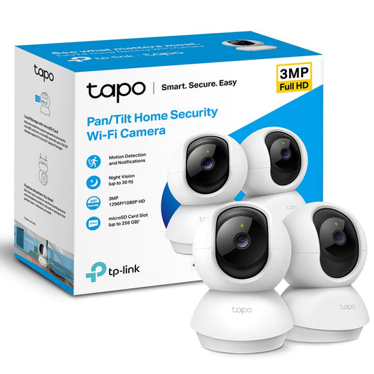 Tapo 2K Pan/Tilt Indoor Security WiFi Camera, 2 Pack, Baby & Pet Camera w/ 360° Motion Tracking, 2-Way Audio, Night Vision, Cloud & Local Storage (Up to 256 GB), Works w/Alexa & Google (Tapo C210P2) 🍁 All In One Marketplace Canada