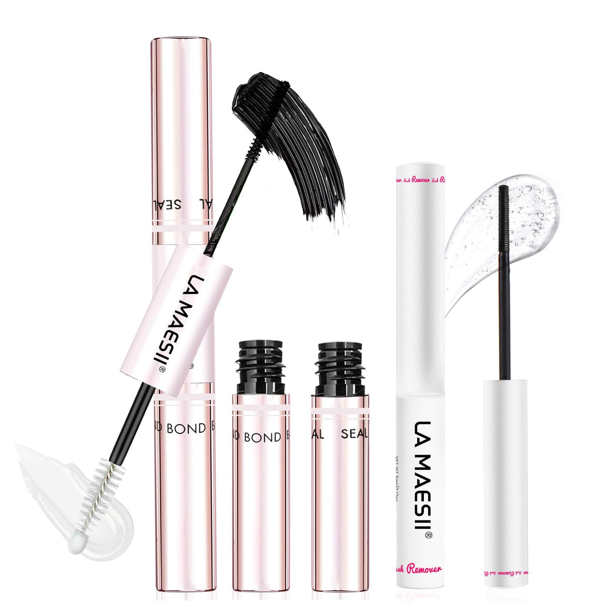 LA MAESII Lash Bond and Seal Waterproof Lash Remover Lash Cluster Glue for Eyelash Clusters DIY Lash Extension Kit at Home Pack 2 🍁 All In One Marketplace Canada