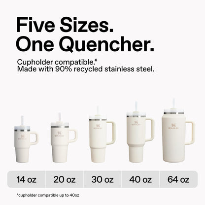 STANLEY Quencher H2.0 Tumbler with Handle and Straw 40 oz | Flowstate 3-Position Lid | Cup Holder Compatible for Travel | Insulated Stainless Steel Cup | BPA-Free | Hydrangea 🍁 All In One Marketplace Canada