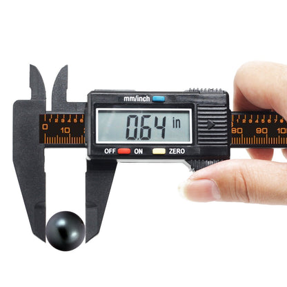 FineSource Electronic Digital Caliper Inch/Metric Conversion 0-6 Inch/150 mm Carbon Fiber Gauge Micrometer Extra Large LCD Screen Auto Off Featured Measuring Tool (Black) 🍁 All In One Marketplace Canada