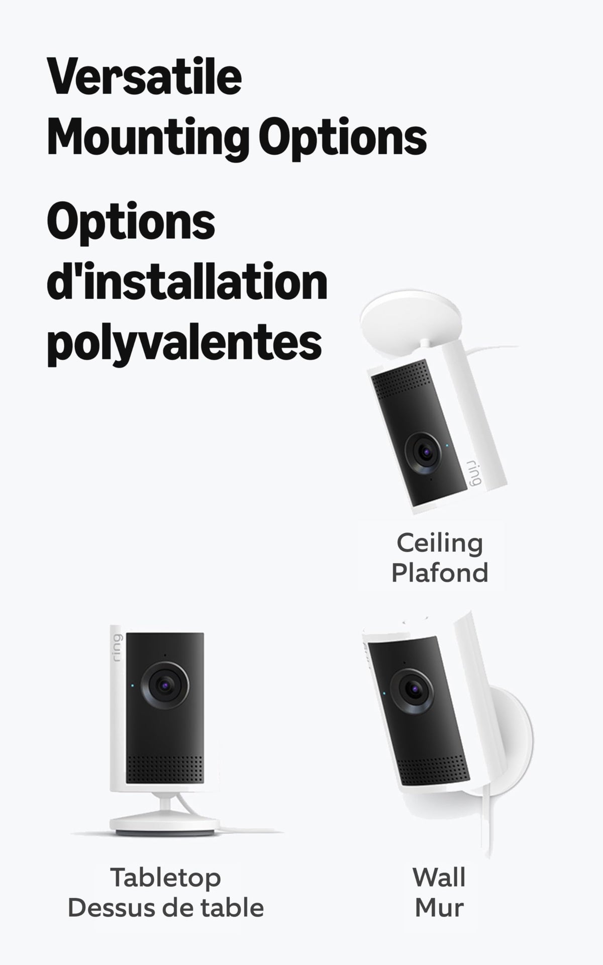 Ring Indoor Cam Plus (Newest Model) — Retinal 2K for crisp, true-to-life video quality, 4x Enhanced Zoom, Low-Light Sight, White 🍁 All In One Marketplace Canada