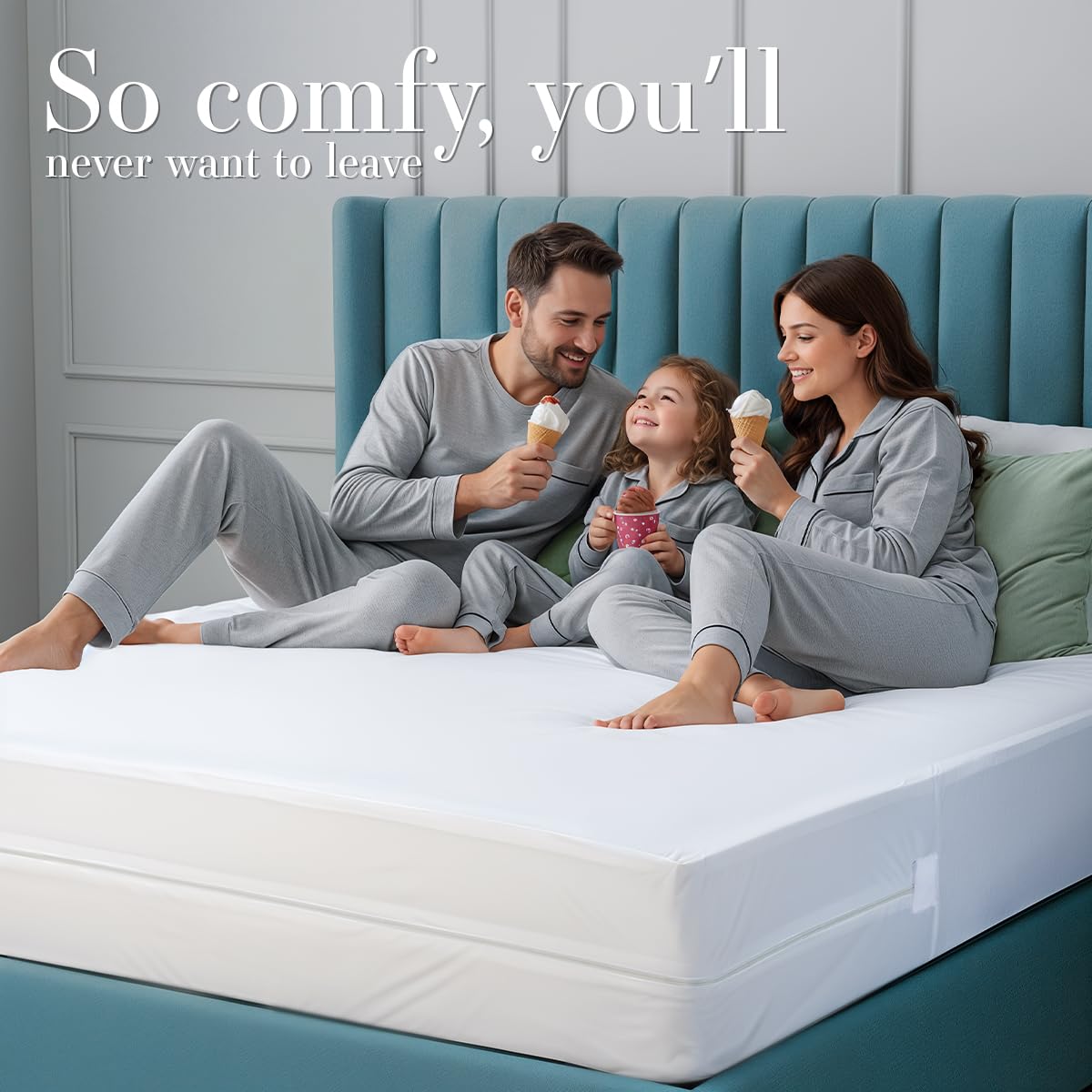 Utopia Bedding Zippered Mattress Encasement Queen - 100% Waterproof and Bed Bug Proof Mattress Protector - Absorbent, Six-Sided Mattress Cover 🍁 All In One Marketplace Canada