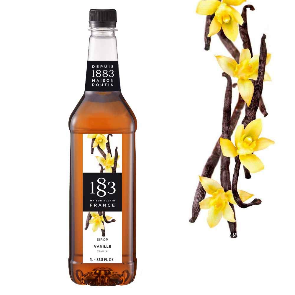 Maison Routin 1883 Vanilla Syrup, Pet Bottle 1000 Milliliter