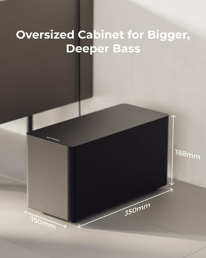 ULTIMEA 5.1ch Soundbar with Dolby Atmos, Sound Bar with Subwoofer for Smart TV, Home Theater Surround Sound System for TV, 300W, Adjustable Bass Boost, App, Bluetooth 5.4, Poseidon M60 (2025 Model) 🍁 All In One Marketplace Canada