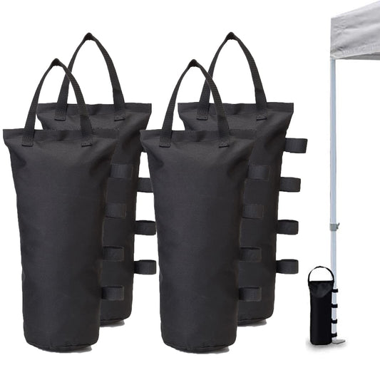 MOPHOEXII 4-Pack 112 LBS Extra Large Pop up Canopy Weights Sand Bags for Outdoor Pop Up Canopy Tent Gazebo Outdoor Instant Canopies Sand Bags without Sand - Black 🍁 All In One Marketplace Canada