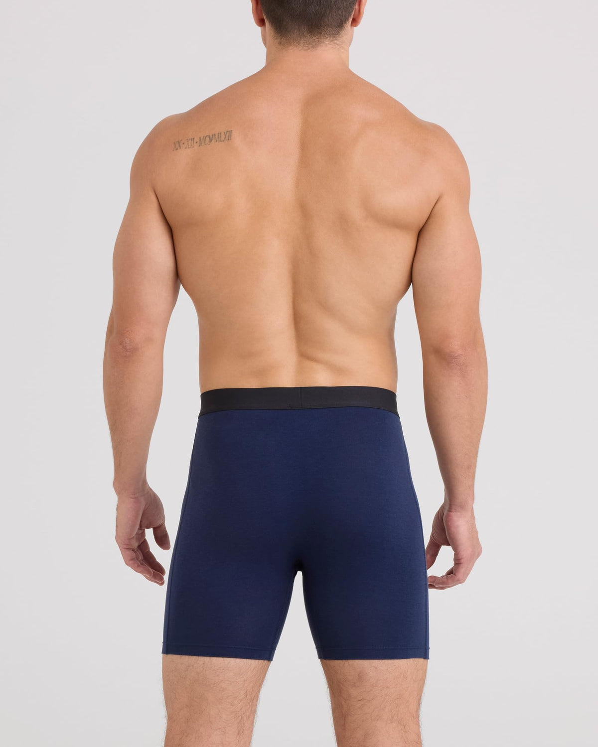 SAXX Underwear Co. Men's Core Cotton Boxer Brief Fly 3-Pack, Lake Blue/Deep Cobalt/Navy, Medium 🍁 All In One Marketplace Canada
