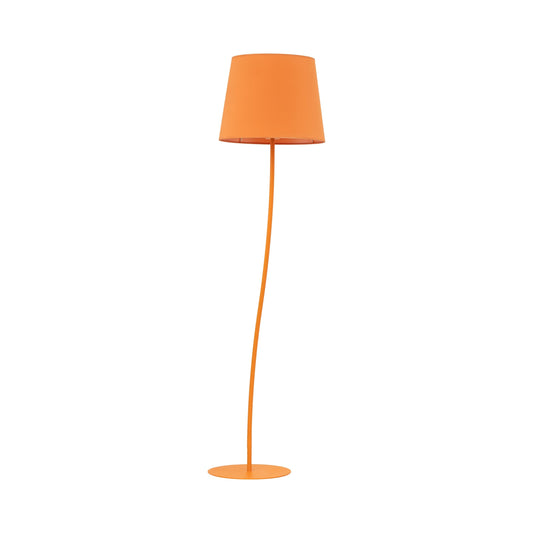 NICOLA Orange Mid-Century Modern Floor Lamp for Living Room, Bedroom & Office – Retro Minimalist Lighting - AURABAGS SHOP